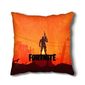 Подушка 3D с принтом Fortnite Sunset в Новосибирске, наволочка – 100% полиэстер, наполнитель – холлофайбер (легкий наполнитель, не вызывает аллергию). | состоит из подушки и наволочки. Наволочка на молнии, легко снимается для стирки | 1 | battle | cs go | fortnite | game | gamer | howl | llama | new | битва | воин | вой | война | дракон | закат | игра | королевская | лама | лого | надпись | новинка | оружие | предводитель | роял | симулятор | строительство | фо