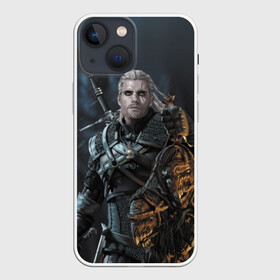 Чехол для iPhone 13 mini с принтом Геральт Ведьмак в Новосибирске,  |  | ciri | geralt | henry cavill | wild hunt | witcher | ведьмак | генри кавилл | геральт | дикая охота | цири