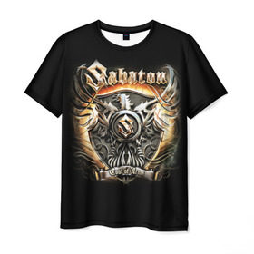 Мужская футболка 3D с принтом Sabaton в Новосибирске, 100% полиэфир | прямой крой, круглый вырез горловины, длина до линии бедер | heavy metal | metal | sabaton | группы | метал | музыка | пауэр метал | рок | сабатон | хэви метал