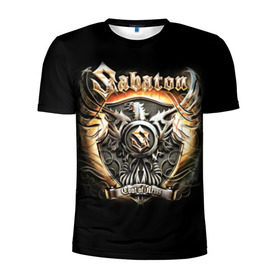 Мужская футболка 3D спортивная с принтом Sabaton в Новосибирске, 100% полиэстер с улучшенными характеристиками | приталенный силуэт, круглая горловина, широкие плечи, сужается к линии бедра | heavy metal | metal | sabaton | группы | метал | музыка | пауэр метал | рок | сабатон | хэви метал