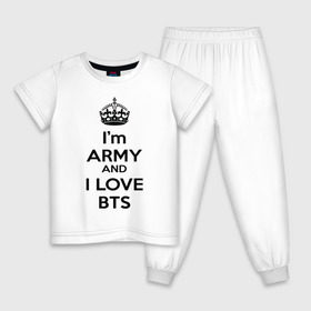 Детская пижама хлопок с принтом BTS & Keep Caalm в Новосибирске, 100% хлопок |  брюки и футболка прямого кроя, без карманов, на брюках мягкая резинка на поясе и по низу штанин
 | army | bad | boy | bts | btsarmy | calm | exo | jhope | jimin | jin | jungkook | k pop | keep | keep calm | kpop | mon | monster | rap | suga | wings | бтс | кип калм | кпоп | поп