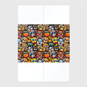 Магнитный плакат 2Х3 с принтом Веселые собаки в Новосибирске, Полимерный материал с магнитным слоем | 6 деталей размером 9*9 см | Тематика изображения на принте: бульдог | голубые глаза | доберман | животные | жирафы | котики | милые | олени | разноцветные | собаки | хаски | яркие