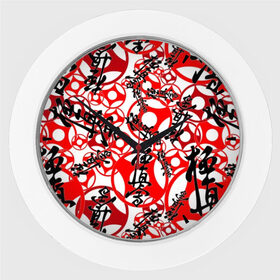 Настенные часы с принтом Каратэ киокушинкай в Новосибирске,  |  | arts | black | fashion | hapkido | judo | karate | style | sym | taekwondo | white | белый | боевые | графика | дзюдо | дизайн | иероглифы | иллюстрация | искусства | картинка | киокушинкай | красный | мода | надпись | орнамент | рисунок