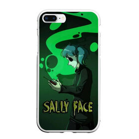 Чехол для iPhone 7Plus/8 Plus матовый с принтом Sally Face в Новосибирске, Силикон | Область печати: задняя сторона чехла, без боковых панелей | Тематика изображения на принте: sally face | игра | компьютерная игра | лицо | маска | протез | салли фейс | школа | шрамы