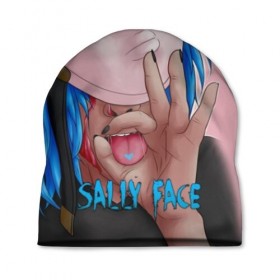 Шапка 3D с принтом Sally Face в Новосибирске, 100% полиэстер | универсальный размер, печать по всей поверхности изделия | sally face | игра | компьютерная игра | лицо | маска | протез | салли фейс | школа | шрамы