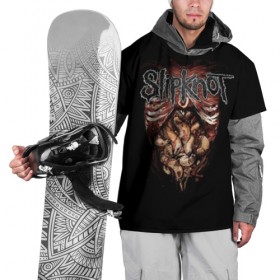 Накидка на куртку 3D с принтом Slipknot в Новосибирске, 100% полиэстер |  | альтернативный | американская | глэм | готик | гранж | группа | метал | модные | музыка | пост | рок | хард