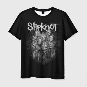 Мужская футболка 3D с принтом Slipknot в Новосибирске, 100% полиэфир | прямой крой, круглый вырез горловины, длина до линии бедер | альтернативный | американская | глэм | готик | гранж | группа | метал | модные | музыка | пост | рок | хард