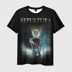 Мужская футболка 3D с принтом Sepultura в Новосибирске, 100% полиэфир | прямой крой, круглый вырез горловины, длина до линии бедер | sepultura | грув метал | группы | дэт метал | метал | музыка | рок | трэш метал