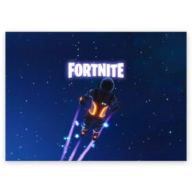 Поздравительная открытка с принтом Dark Voyager Fortnite в Новосибирске, 100% бумага | плотность бумаги 280 г/м2, матовая, на обратной стороне линовка и место для марки
 | 1 | 2019 | 2020 | battle | cs go | fortnite | game | gamer | howl | llama | new | space | битва | воин | вой | война | дракон | игра | королевская | космос | лама | лого | надпись | новинка | оружие | предводитель | роял | симулят