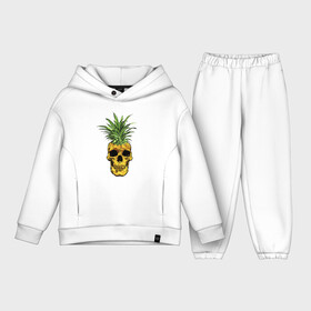 Детский костюм хлопок Oversize с принтом Ананас в Новосибирске,  |  | cool | creative | design | fruit | green | hype | new york | pineapple | skull | summer | supreme | vanguard | vegan | авангард | ананас | дизайн | зеленый | креатив | круто | лето | фрукт | хайп | череп