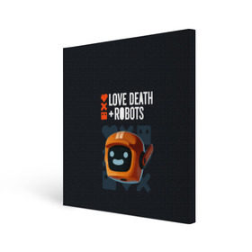 Холст квадратный с принтом Love, Death & Robots в Новосибирске, 100% ПВХ |  | cartoon | death | fantasy | heavy | horror | metal | miller | netflix | robots | tim | witness | любовь | миллер | мультфильм | робот | роботы | тим | ужасы | фэнтези