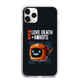 Чехол для iPhone 11 Pro Max матовый с принтом Love Death & Robots в Новосибирске, Силикон |  | Тематика изображения на принте: cartoon | death | fantasy | heavy | horror | metal | miller | netflix | robots | tim | witness | любовь | миллер | мультфильм | робот | роботы | тим | ужасы | фэнтези
