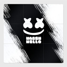 Магнитный плакат 3Х3 с принтом Marshmello 4 в Новосибирске, Полимерный материал с магнитным слоем | 9 деталей размером 9*9 см | dj | fortnite | marshmello | music | дж | зефир | маршмелоу | музыка | форнайт | фортнайт