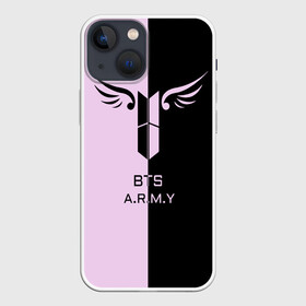 Чехол для iPhone 13 mini с принтом BTS A.R.M.Y в Новосибирске,  |  | army | bad | boy | bts | btsarmy | exo | jhope | jimin | jin | jungkook | k pop | kpop | mon | monster | rap | suga | wings | бтс | кпоп | поп