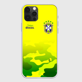 Чехол для iPhone 12 Pro с принтом Бразилия в Новосибирске, силикон | область печати: задняя сторона чехла, без боковых панелей | brasil | brazil | бразилия | бразильская сборная | сборная бразилии | сборная бразилии по футболу | сборные | форма | футбол | футбольные сборные | чемпиона | чемпионат мира