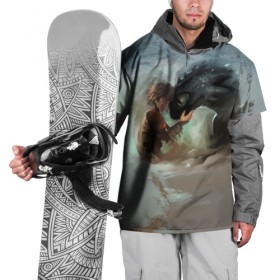 Накидка на куртку 3D с принтом Верные друзья в Новосибирске, 100% полиэстер |  | dragon | how | to train | your | астрид | беззубик | викинги | всадник | дракон | как | ночная | олух | приручить | фурия | фэнтези