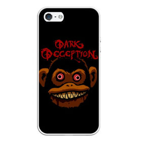 Чехол для iPhone 5/5S матовый с принтом Dark Deception 1 в Новосибирске, Силикон | Область печати: задняя сторона чехла, без боковых панелей | Тематика изображения на принте: dark | dark deception | deception | five night | fnaf | game | horror | дарк десепшен | игра