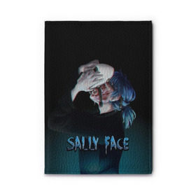 Обложка для автодокументов с принтом Sally Face в Новосибирске, натуральная кожа |  размер 19,9*13 см; внутри 4 больших “конверта” для документов и один маленький отдел — туда идеально встанут права | Тематика изображения на принте: sally face | игра | компьютерная игра | лицо | маска | протез | салли фейс | школа | шрамы