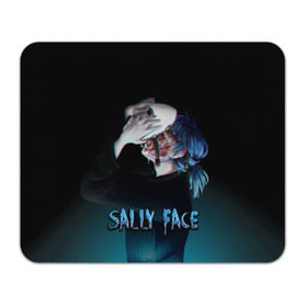 Коврик прямоугольный с принтом Sally Face в Новосибирске, натуральный каучук | размер 230 х 185 мм; запечатка лицевой стороны | sally face | игра | компьютерная игра | лицо | маска | протез | салли фейс | школа | шрамы