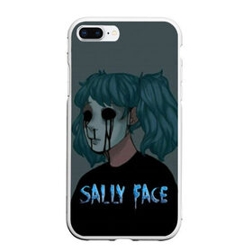 Чехол для iPhone 7Plus/8 Plus матовый с принтом Sally Face в Новосибирске, Силикон | Область печати: задняя сторона чехла, без боковых панелей | Тематика изображения на принте: sally face | игра | компьютерная игра | лицо | маска | протез | салли фейс | школа | шрамы