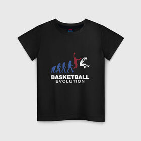 Детская футболка хлопок с принтом Баскетбольная эволюция в Новосибирске, 100% хлопок | круглый вырез горловины, полуприлегающий силуэт, длина до линии бедер | Тематика изображения на принте: and1 | basketball | coach | evolution | game | james | jordan | lebron | monkey | mvp | nba | player | slam dunk | sport | streetball | team | баскетбол | баскетболист | бросок | джеймс | джордан | игра | игрок | леброн | мяч | нба | обезьяна | 