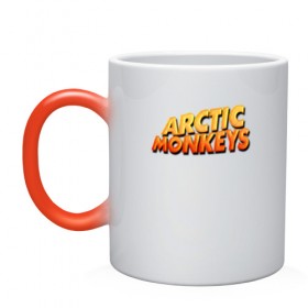 Кружка хамелеон с принтом Arctic Monkeys в Новосибирске, керамика | меняет цвет при нагревании, емкость 330 мл | британская | гараж | группа | инди рок | метал | постпанк | психоделический | ривайвл | рок | хай грин | электроник