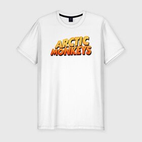 Мужская футболка хлопок Slim с принтом Arctic Monkeys в Новосибирске, 92% хлопок, 8% лайкра | приталенный силуэт, круглый вырез ворота, длина до линии бедра, короткий рукав | британская | гараж | группа | инди рок | метал | постпанк | психоделический | ривайвл | рок | хай грин | электроник