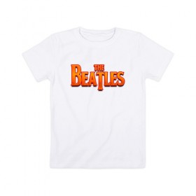 Детская футболка хлопок с принтом The Beatles в Новосибирске, 100% хлопок | круглый вырез горловины, полуприлегающий силуэт, длина до линии бедер | Тематика изображения на принте: битлз | британская | группа | джон леннон | джордж харрисон | ливерпуль | пол маккартни | ринго старр | рок