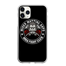 Чехол для iPhone 11 Pro матовый с принтом MMA в Новосибирске, Силикон |  | animal | athlet | club | cool | emblem | extreme | fighter | fighting | gorilla | logo | mma | sign | sport | stars | text | атлет | боец | бойцовский | горилла | единоборства | животное | звезды | знак | клуб | крутой | логотип | надпись | перчатки | при