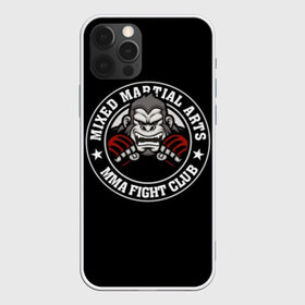 Чехол для iPhone 12 Pro Max с принтом MMA в Новосибирске, Силикон |  | animal | athlet | club | cool | emblem | extreme | fighter | fighting | gorilla | logo | mma | sign | sport | stars | text | атлет | боец | бойцовский | горилла | единоборства | животное | звезды | знак | клуб | крутой | логотип | надпись | перчатки | при