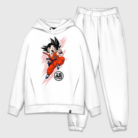 Мужской костюм хлопок OVERSIZE с принтом Драконий жемчуг в Новосибирске,  |  | anime | dragon ball | son goku | аниме | гоку | драконий жемчуг | жемчуг дракона | манга | сон гоку | супер сайян