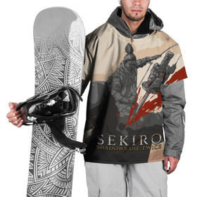 Накидка на куртку 3D с принтом SEKIRO SHADOWS DIE TWICE в Новосибирске, 100% полиэстер |  | bloodborne | dark souls | from software | sekiro shadows die twice | дважды | ниндзя | самурай | секиро | синоби | сложна | сложная игра | тени | умирают | япония