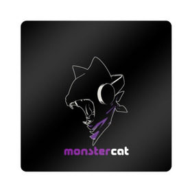 Магнит виниловый Квадрат с принтом Monstercat в Новосибирске, полимерный материал с магнитным слоем | размер 9*9 см, закругленные углы | monstercat | клуб | клубная музыка | кот | котенок | кошка | лейбл | монстар | монстар кет | монстер | музыка | танцевальная музыка | электронная | электронная музыка