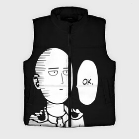 Мужской жилет утепленный 3D с принтом One Puncn Man OK в Новосибирске,  |  | one punch man | onepunchman | oppai | аниме | ван панч мен | ванпанчмен | манга | сайтама | супергерои | человек один удар