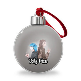 Ёлочный шар с принтом Sally Face в Новосибирске, Пластик | Диаметр: 77 мм | blue | diane | face | fisher | gizmo | henry | johnson | killer | larry | sally | генри | гизмо | джонсон | диана | ларри | лицо | салли | фейс | фишер