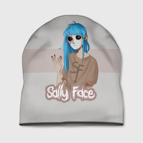 Шапка 3D с принтом Sally Face в Новосибирске, 100% полиэстер | универсальный размер, печать по всей поверхности изделия | blue | diane | face | fisher | gizmo | henry | johnson | killer | larry | sally | генри | гизмо | джонсон | диана | ларри | лицо | салли | фейс | фишер