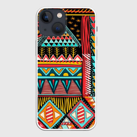 Чехол для iPhone 13 mini с принтом Африканский стиль в Новосибирске,  |  | africa | african | pattern | style | trend | африка | африканский стиль | геометрия | мода | орнамент | паттерн | стиль | тренд