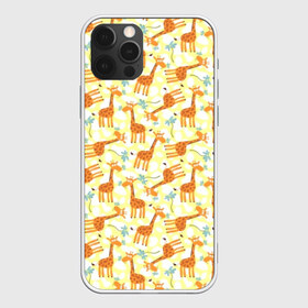 Чехол для iPhone 12 Pro Max с принтом Жирафики в Новосибирске, Силикон |  | giraffe | pattern | животные | жираф | паттерн | текстура