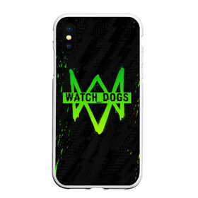 Чехол для iPhone XS Max матовый с принтом WATCH DOGS в Новосибирске, Силикон | Область печати: задняя сторона чехла, без боковых панелей | action | ct os | ded sec | fox | gamer | hacker | player | watch dogs | watch dogs 2 | знак лиса | игра | компьютерная игра | хакер