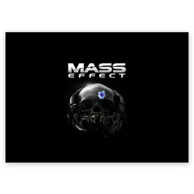 Поздравительная открытка с принтом Mass Effect в Новосибирске, 100% бумага | плотность бумаги 280 г/м2, матовая, на обратной стороне линовка и место для марки
 | Тематика изображения на принте: andromeda | n7 | игры | компьютерные игры | масс эффект