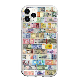 Чехол для iPhone 11 Pro Max матовый с принтом Деньги мира в Новосибирске, Силикон |  | Тематика изображения на принте: chf | eur | gbp | jpy | usd | баксы | банкноты | валюта | доллар | евро | купюры | паунд | рубль. | свисси | финансы | фунт стерлингов | швейцарский франк | японская йена