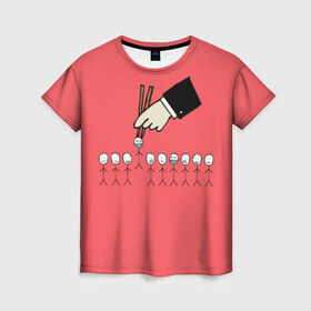 Женская футболка 3D с принтом HR в Новосибирске, 100% полиэфир ( синтетическое хлопкоподобное полотно) | прямой крой, круглый вырез горловины, длина до линии бедер | hr | hr manager | hr менеджер | human resources | кадровик | профессии