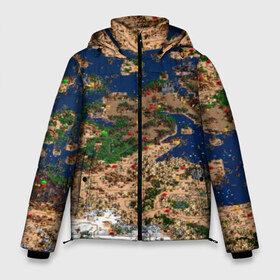 Мужская зимняя куртка 3D с принтом HEROES 3 HD pixel в Новосибирске, верх — 100% полиэстер; подкладка — 100% полиэстер; утеплитель — 100% полиэстер | длина ниже бедра, свободный силуэт Оверсайз. Есть воротник-стойка, отстегивающийся капюшон и ветрозащитная планка. 

Боковые карманы с листочкой на кнопках и внутренний карман на молнии. | Тематика изображения на принте: angel | armor | artwork | creature | dragon | fantasy | fantasy art | game | griffin | heroes | heroes maps | heroes of might and magic | knight | might and magic | sword | warriors | weapon | wings | герои