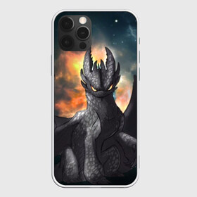 Чехол для iPhone 12 Pro Max с принтом Night Fury в Новосибирске, Силикон |  | Тематика изображения на принте: how to train your dragon | night fury | беззубик | дракон | как приручить дракона | ночная фурия