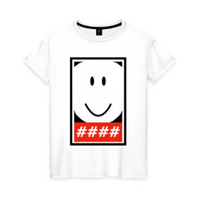 Женская футболка хлопок с принтом Roblox Ruben Sim T-Shirt в Новосибирске, 100% хлопок | прямой крой, круглый вырез горловины, длина до линии бедер, слегка спущенное плечо | roblox | roblox t shirt | ruben | ruben sim | sim | t shirt | роблокс | футболка roblox | футболка роблокс