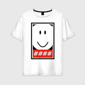 Женская футболка хлопок Oversize с принтом Roblox Ruben Sim T-Shirt в Новосибирске, 100% хлопок | свободный крой, круглый ворот, спущенный рукав, длина до линии бедер
 | roblox | roblox t shirt | ruben | ruben sim | sim | t shirt | роблокс | футболка roblox | футболка роблокс