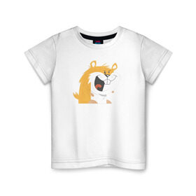 Детская футболка хлопок с принтом Хомяк в Новосибирске, 100% хлопок | круглый вырез горловины, полуприлегающий силуэт, длина до линии бедер | hamster | хомяк | хомяки