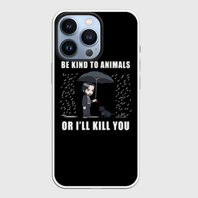 Чехол для iPhone 13 Pro с принтом Be Kind to Animals в Новосибирске,  |  | be kind to animals | cinema | dog | dogs | john wick | keanu reeves | джон уик | животные | пес | собака