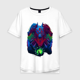 Мужская футболка хлопок Oversize с принтом Hyper Beast в Новосибирске, 100% хлопок | свободный крой, круглый ворот, “спинка” длиннее передней части | art | counter strike | cs | cs go | csgo | game | go | monster | steam | арт | зверь | игра | кс | ксго | монстр | скоростной | чудовище