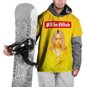 Накидка на куртку 3D с принтом Billie Eilish в Новосибирске, 100% полиэстер |  | bad guy | bellyache | billie eilish | bury a friend | ocean eyes | when we all fall asleep where do we go | билли айлиш | музыка | певица